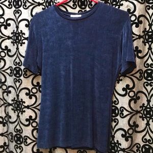 Jonden stretchy blue short sleeve top size L